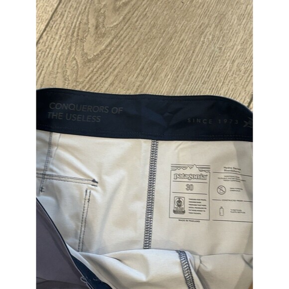 Patagonia Hydropeak Board Shorts Mens Size 30 The Point Blue Orange - Picture 8 of 11